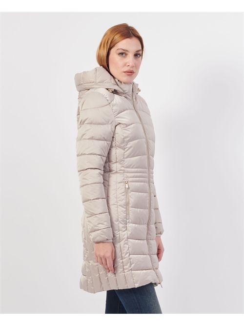 Giubbino lungo donna Yes Zee trapuntato con cappuccio YES ZEE | O017-M8000222